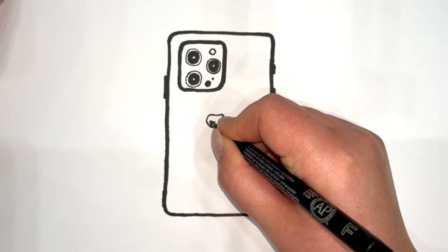 How To Draw and Color iPhone 15 Pro | Easy Drawings