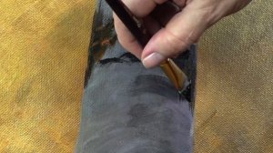 Создаем золотую картину без потали. Интерьерная картина акриловыми красками