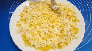 Салат " Снежная Королева " - на Новый Год ! Съедается первым- рецепт вкусного салата!