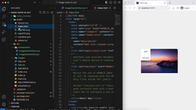 How to Create Image Zoom In/Out Component in React JS смотреть онлайн