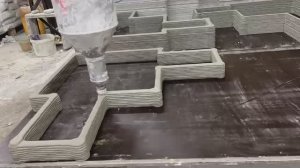 Применение строительной 3д печати бетоном на промышленном объекте. Несъёмная бетонная опалубка.