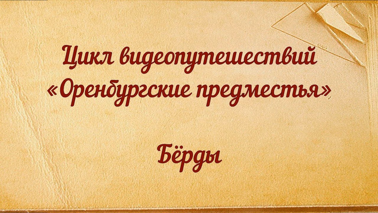 Цикл видеопутешествий «Оренбургские предместья». Бёрды