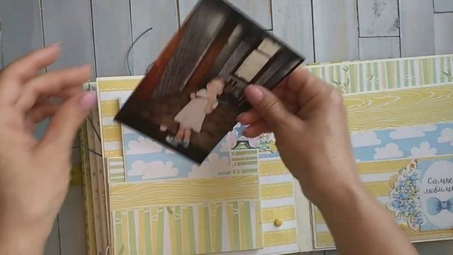 Альбом для мальчика в технике скрапбукинг.