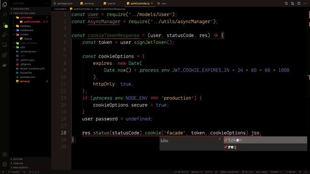 2 Factor Authentication - Register,Login,Logout users with NodeJS, Express,Docker (2FA Part 4)