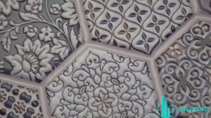 Самоклеющиеся панели на стену "Соты Майолика". Панели с износостойким ПВХ покрытием.