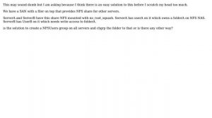 DevOps & SysAdmins: Dealing with file permission on NFS NAS with multiple servers