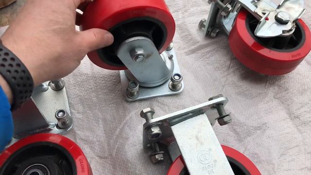 Колёсные опоры Д-125 мм на прецизионных подшипниках средней грузоподъёмности смотреть онлайн