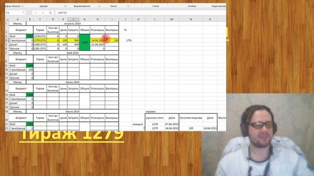 Начало Эксперимента - Лотереи на stoloto.ru - Итоги первого розыгрыша - Русское лото 1279.