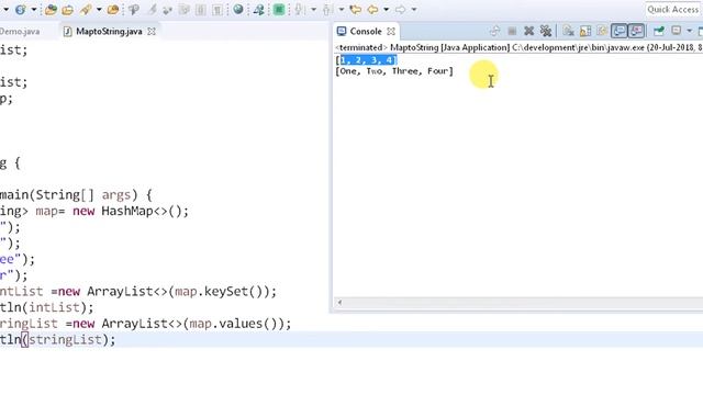 #8 Java8Features Convert Map to List смотреть онлайн
