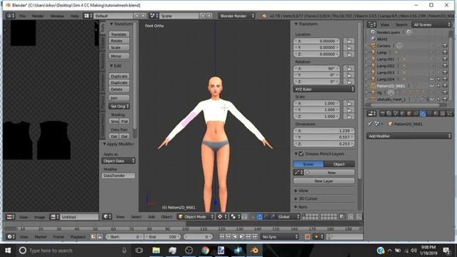 SIMS 4 ? | How To Create CC Clothing #2 : UV Maps, Texturing & Weights смотреть онлайн