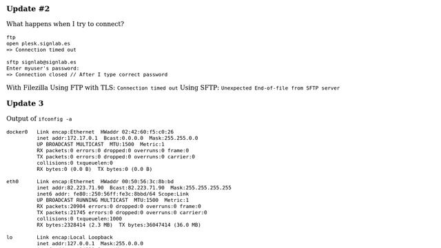 ProFTPd is listening on tcp6, I cannot connect through FTP, is because I try to connect to IPv4? смотреть онлайн