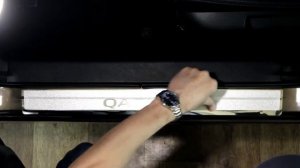 Наклейки на пороги для Nissan Qashqai 2 (Ниссан Кашкай)