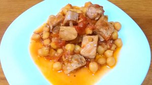 ТУШЕНАЯ СВИНИНА с НУТОМ разнообразят ваш ужин. Сочное мясо