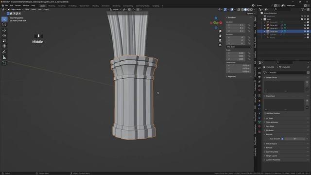 Gothic architecture in Blender - Full tutorial