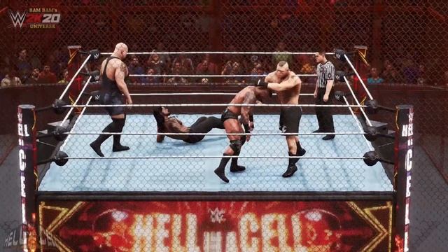 WWE 2K20 | WWE | Roman Reigns & Randy Orton VS. Brock Lesnar & Big Show | Community Wish [Gameplay смотреть онлайн