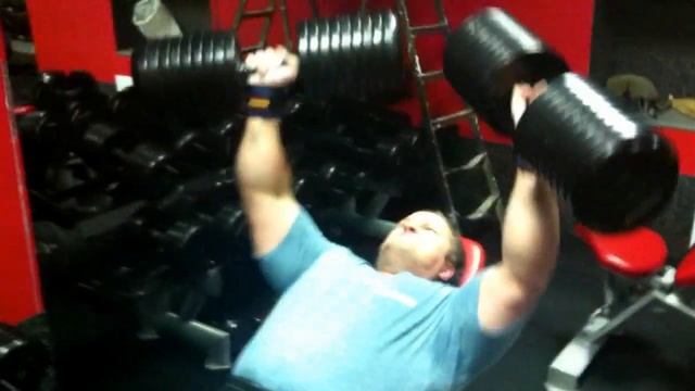 Жим гантелей 65кг смотреть онлайн