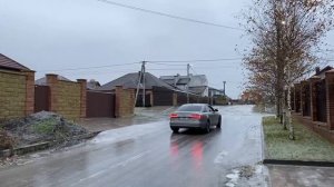 Ауди А6 кватро - дрифт на ледяном подъеме, Киевская область