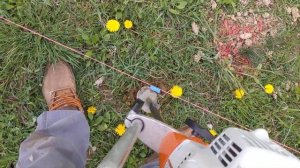 Breaking in the Stihl earth auger