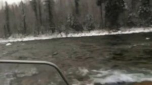 Аэролодка "Вьюга". Спуск по Кантегиру