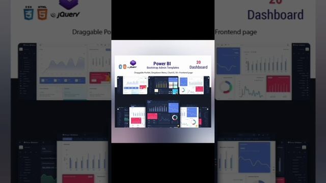 Power Bi - Admin Responsive Bootstrap Template смотреть онлайн