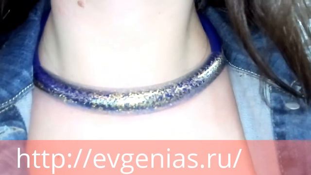 Колье и браслет на каучуке с Муранским стеклом смотреть онлайн