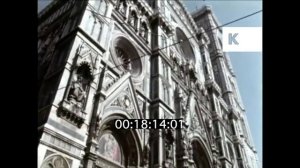 1960s Florence, Tourists Visit Florence Cathedral