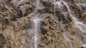 Кавказские горы в 4к. Водопад Шаджатмаз. Кабардино-Балкария. Весна в горах. Футаж водопада. Релакс.