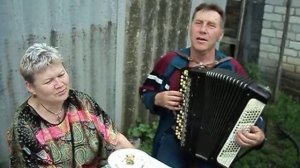 Лётчик соколом кружил... народная песня под баян (исполняют Муравьёвы Юрий и Ольга)