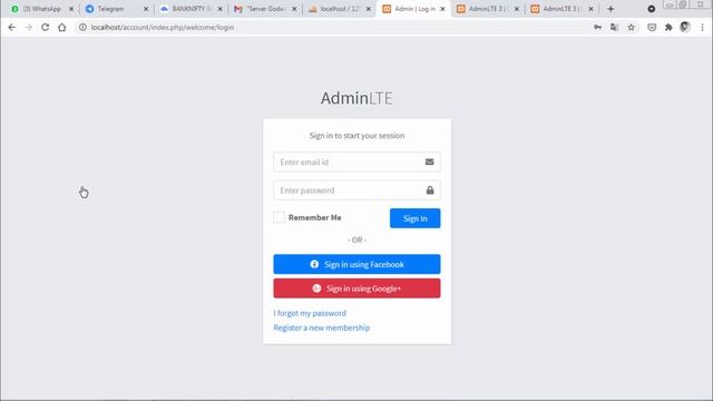 How to create login page using HTML CSS Bootstrap in Codeigniter Account Project