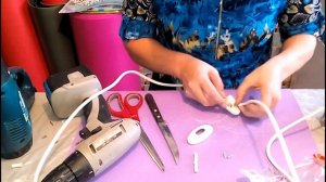 Как соединить провод с выключателем и вилкой для ночников .