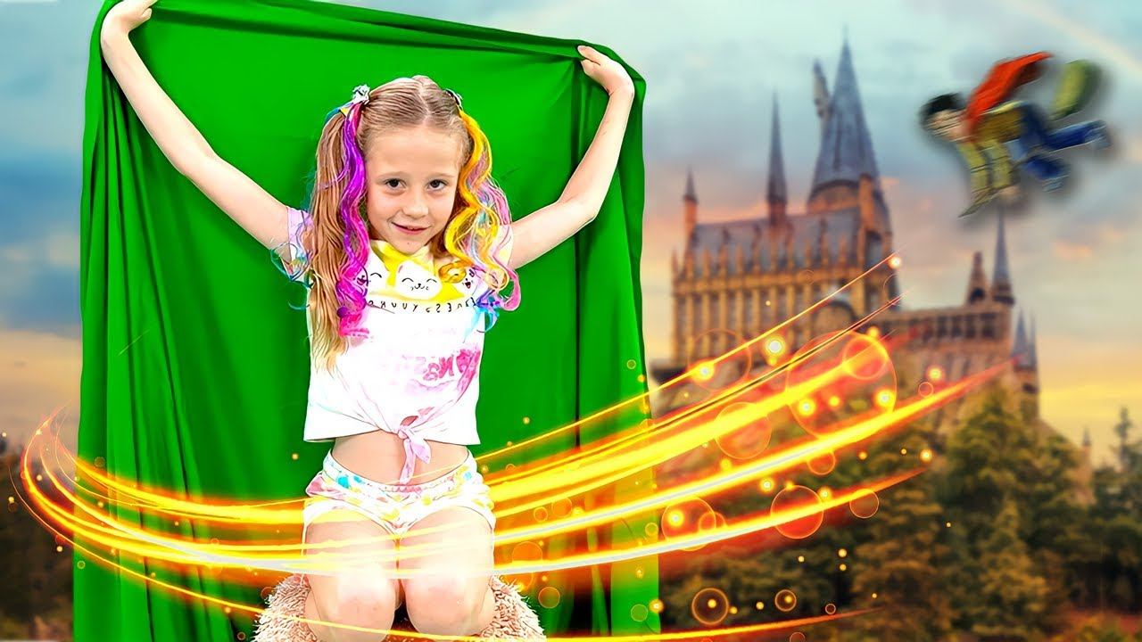 Настя показывает как снимает свои видео и посещает киностудию в Голливуде. смотреть онлайн