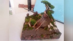 Диорама.Поделка из природных материалов первый класс