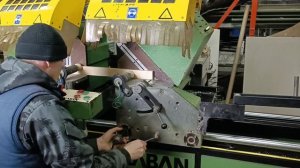 KABAN AA 1060 Двухголовочная пила с фронтальной подачей пильных дисков #obbu.ru