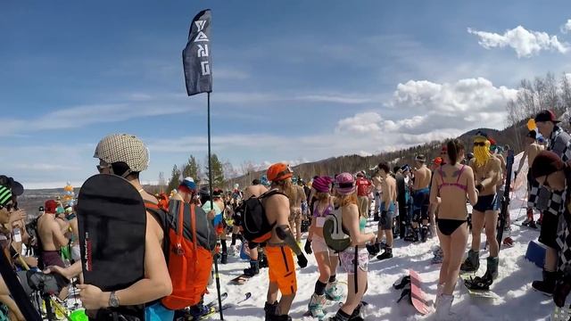 Спуск в купальниках. Гора Соболиная. Байкал 2016 смотреть онлайн