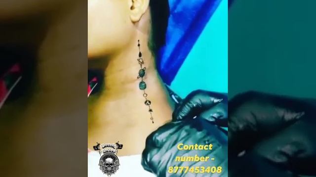 CLASSIC TATTOO || NECK TATTOO || GALAXY TATTOO DESIGN || LADIES TATTOO || SOLAR SYSTEM TATTOO