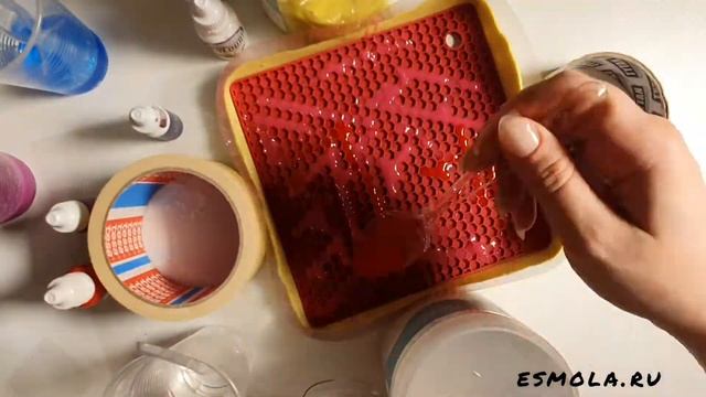 Подставка под горячее из эпоксидной смолы "Соты". Спасибо Икее за "молд") смотреть онлайн