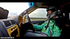Toyota Starlet Glanza V HUGE TURBO ACCELERATION SOUND