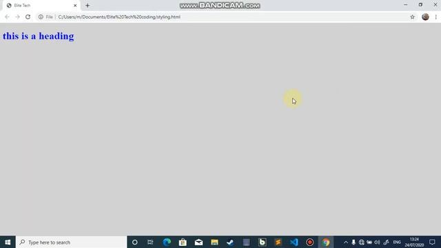 Html Course 2: Styling Elements