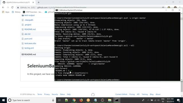 Selenium Framework With Git and Github