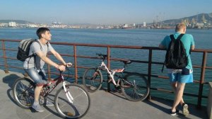 Путешествие на велосипедах по окрестностям Новороссийска.Широкая балка.