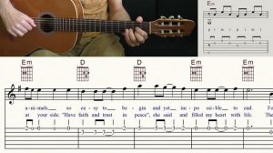 LADY IN BLACK | URIAH HEEP | Chords, Melody & Lyrics | TAB & Sheet Music | Guitar Tutorial