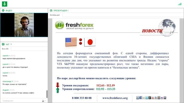 Ежедневный обзор FreshForex по рынку форекс 4 октября 2017