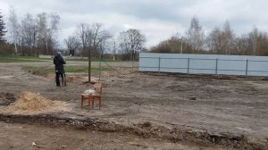 Воротные столбы к ёжику в нору - забор из профнастила своими руками