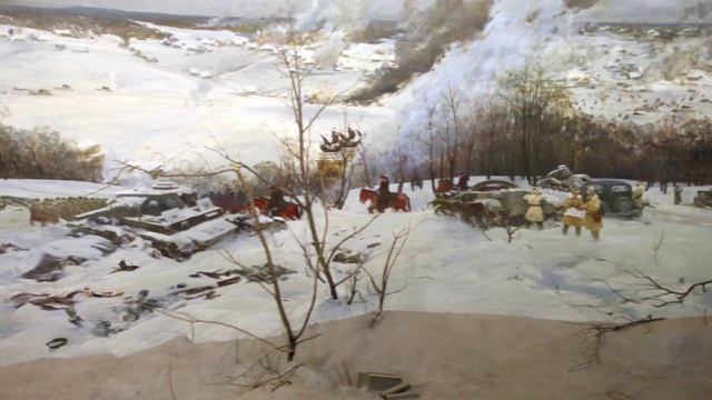 Диорама "Контрнаступление советских войск под Москвой в декабре 1941 года". смотреть онлайн