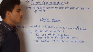 Future Continuous Tense | Uses Of will / shall+ be With hindi examples | With Important Concepts