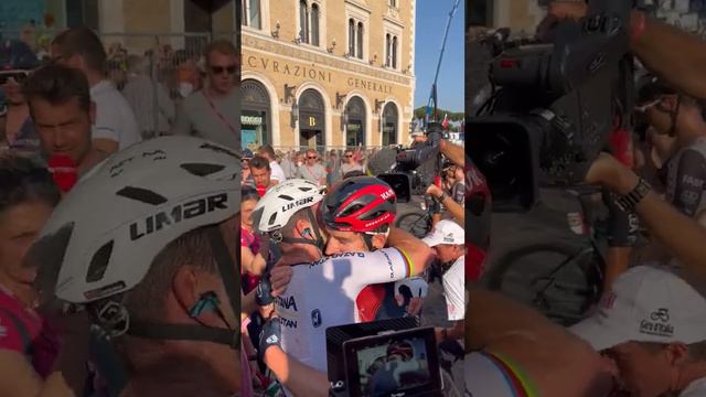 Mark Cavendish and Geraint Thomas Embrace after Epic Giro Finale!