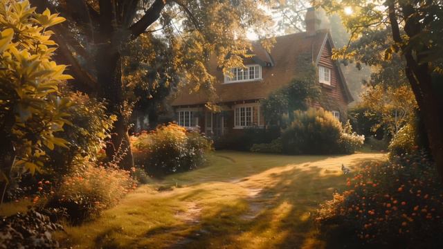 Summer Ambience ㅣRelaxing Birds Chirping  Golden Hour AmbienceㅣCottageCore Ambience