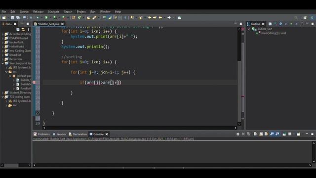 Bubble Sort Code in Java (Latest) смотреть онлайн