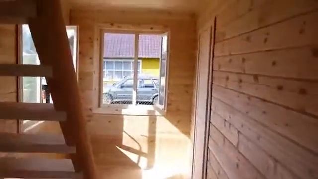 Небольшой домик из профилированного бруса смотреть онлайн