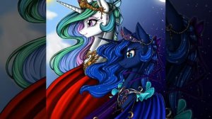 Селестия и луна под песню(день и ночь)